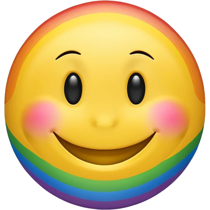 Gay smiley face emoji