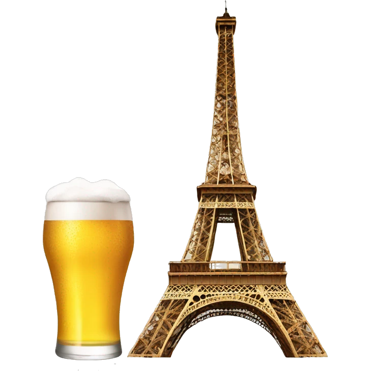 Paris y cerveza emoji