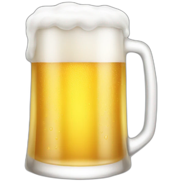 white beer emoji