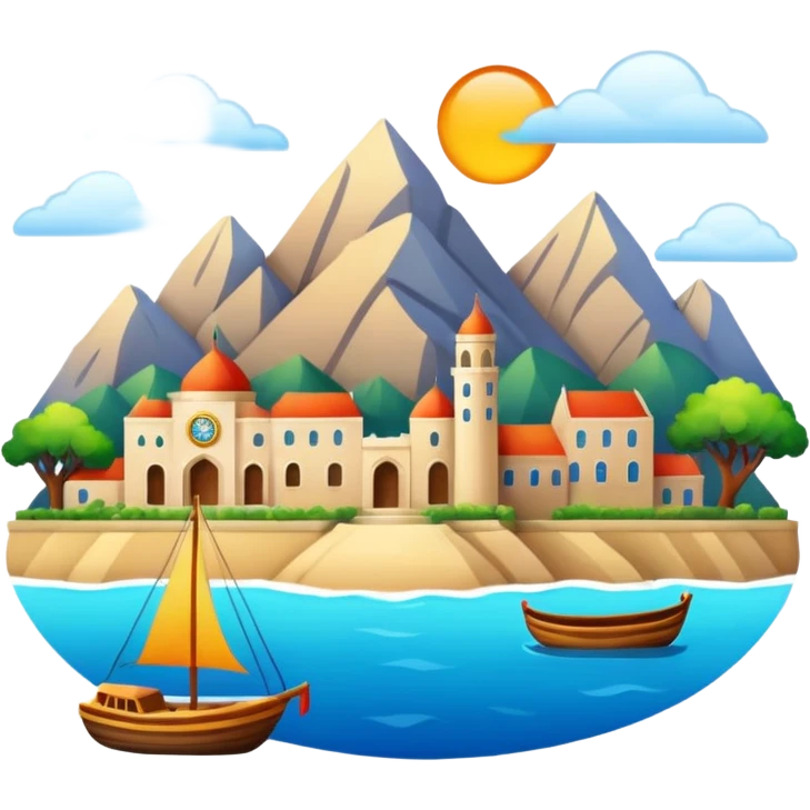 travel itinerary, no text emoji