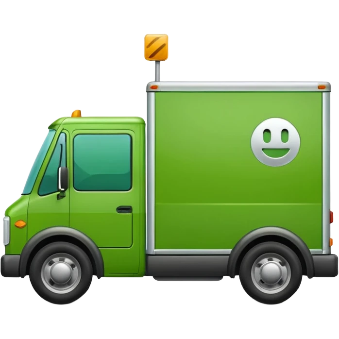 delivery truck green emoji