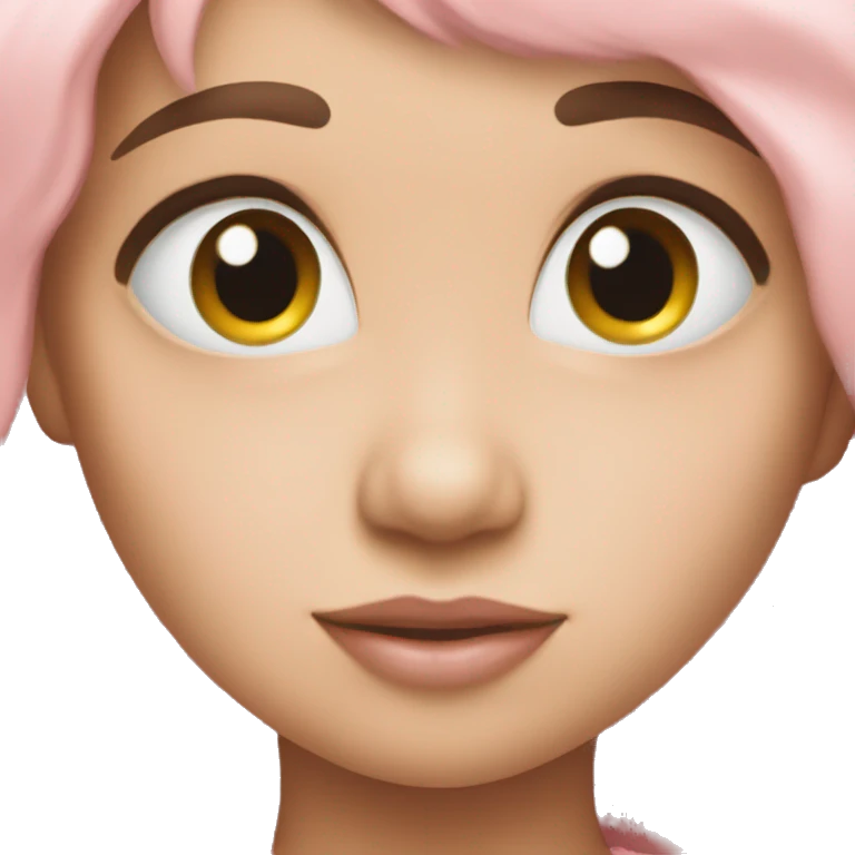 Baby pink hear emoji
