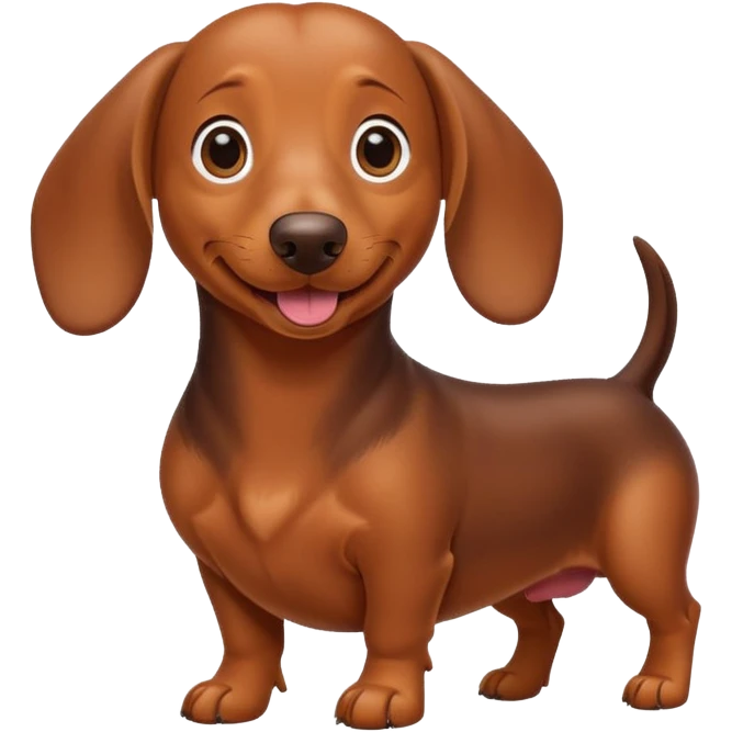 Emoji di un bassotto cane emoji