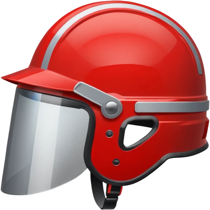 A Helmet – red with visor emoji