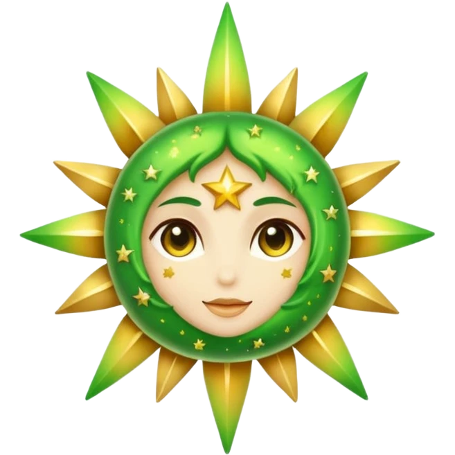 چشم گربه با چشم ستاره emoji