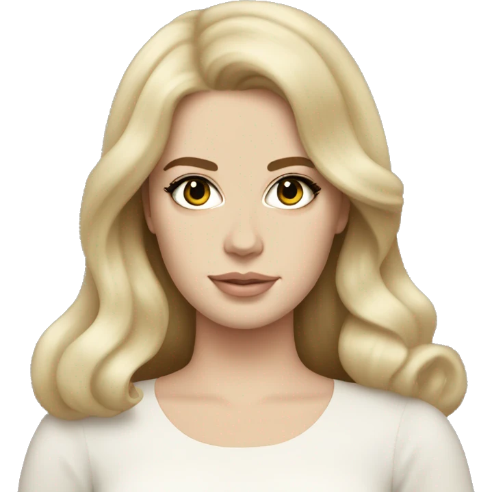 Lana Del Rey with light hair  emoji