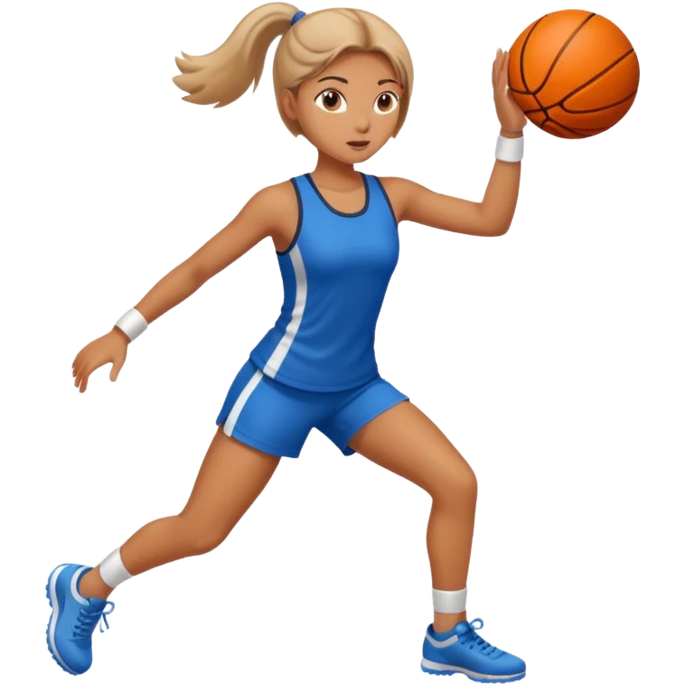 Девушка занимается спортом emoji