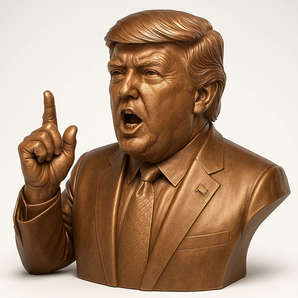 Donald Trump speaking at a rally emoji