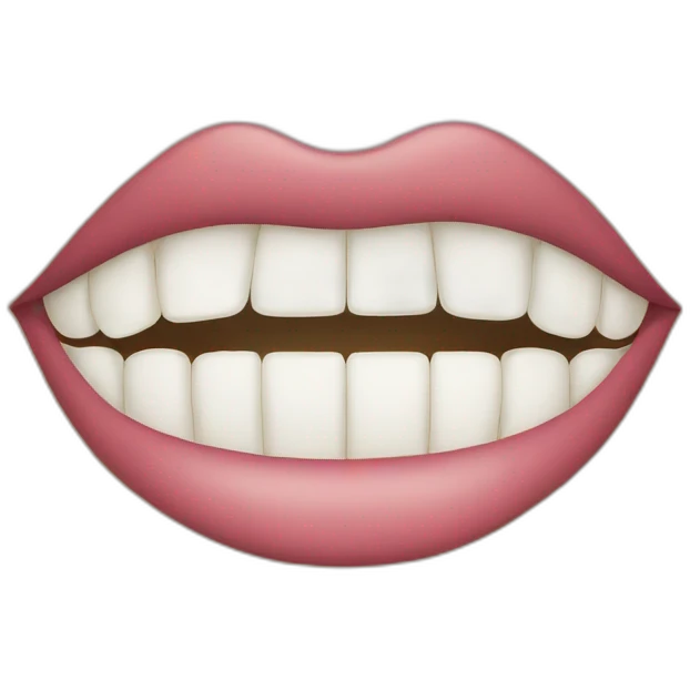 mouth with a cross emoji