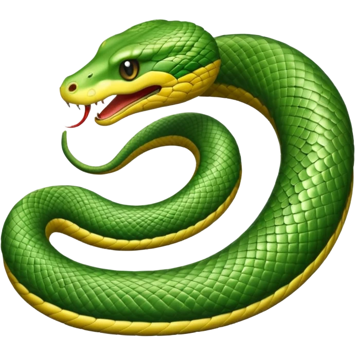 Snake biting his own tail emoji