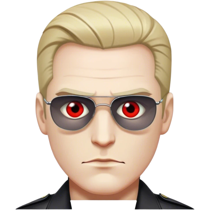 albert wesker from resident evil red eyes emoji