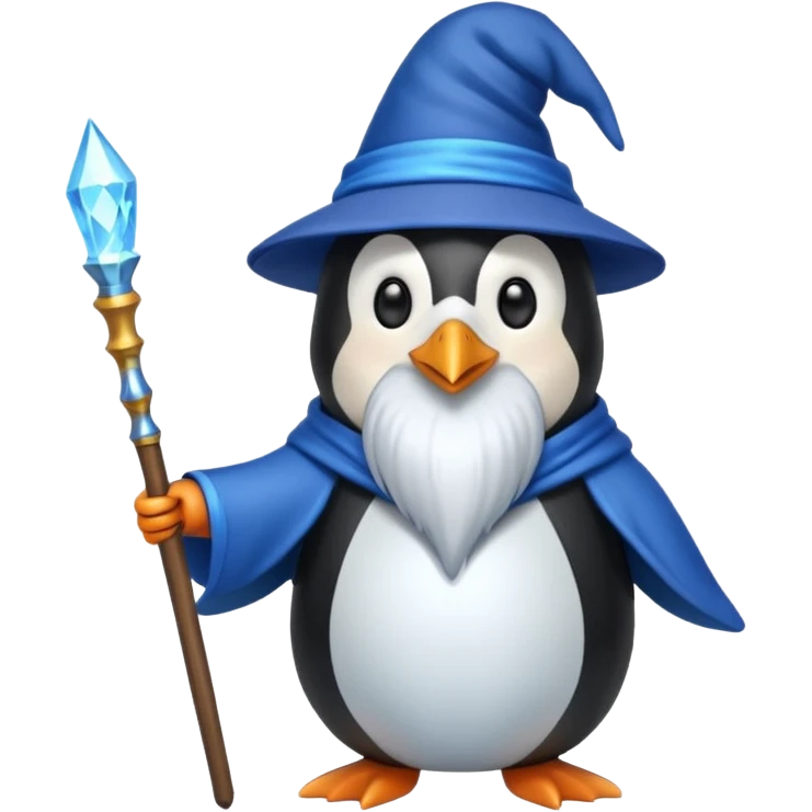Penguin Wizard emoji