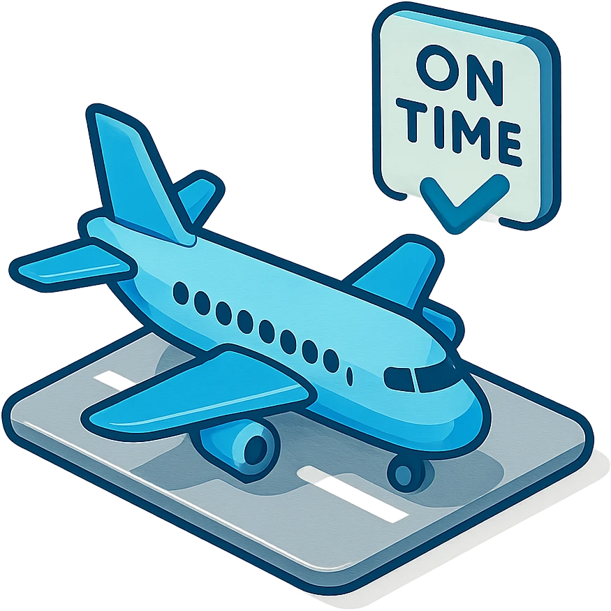 arrived in time on plane emoji