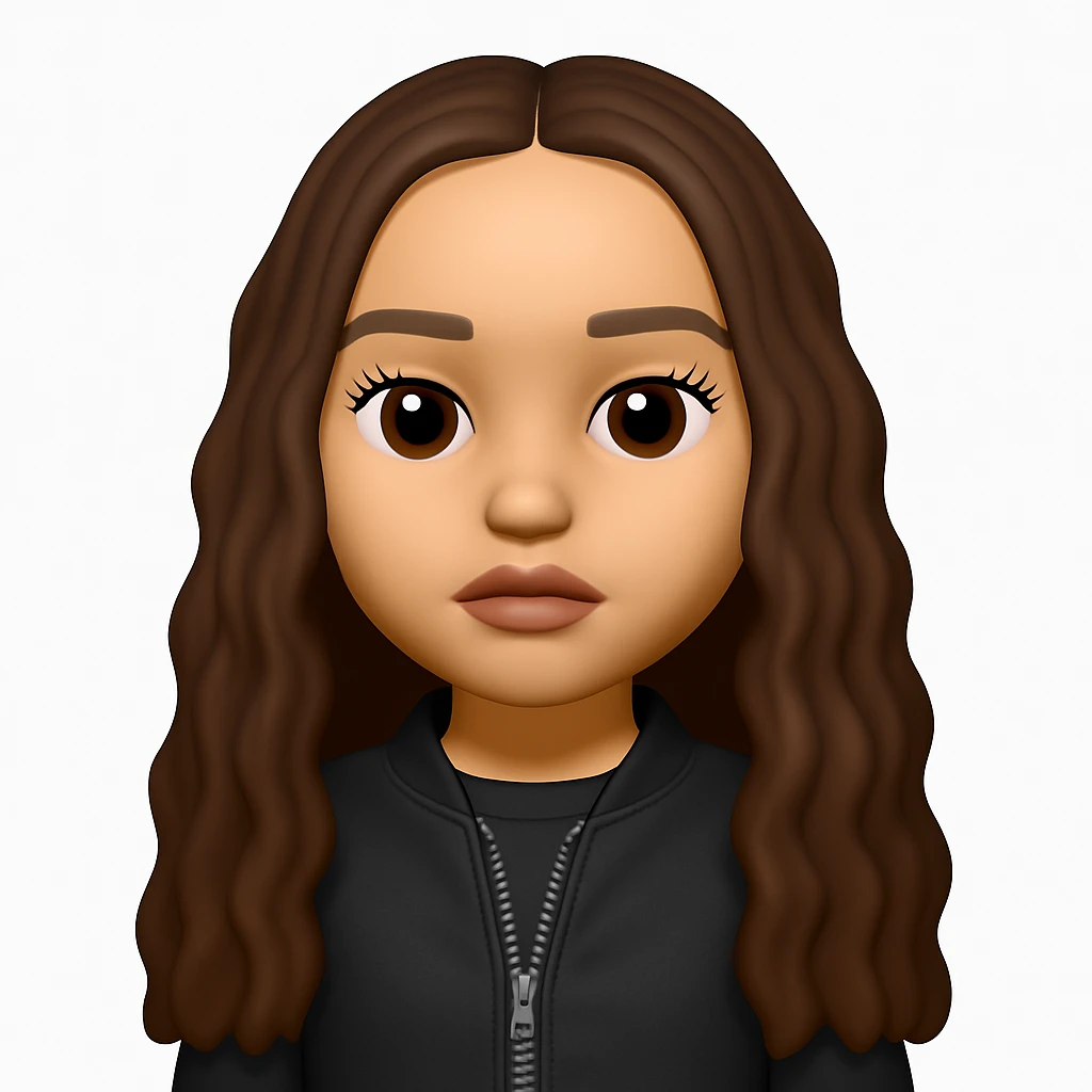 Convert this photo to a 3D emoji in Apple style, keeping the clothes as they are, with no changes to the outfit. The style should resemble Apple style emojis with a 3D effect, preserving the original outfit details exactly as shown. emoji