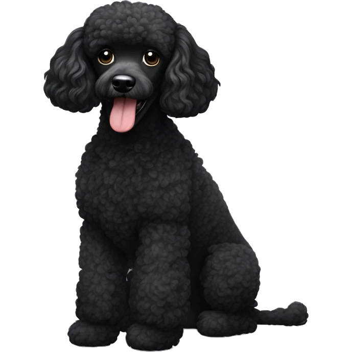 Black poodle emoji