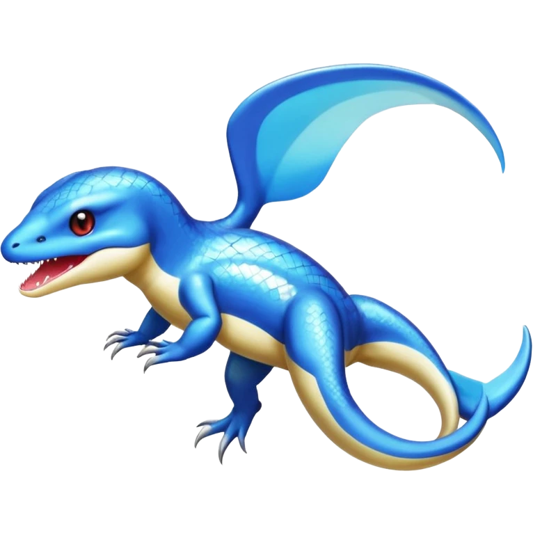 Shiny Koraidon-Latios-Salamander-Fakémon-hybrid-creature (full body)  emoji