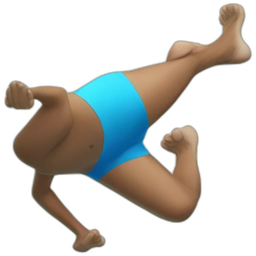 a leg out of the swimming pool emoji