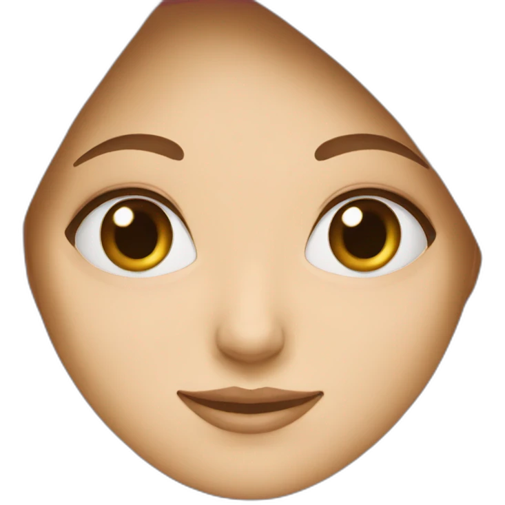 A white girl with hijab emoji