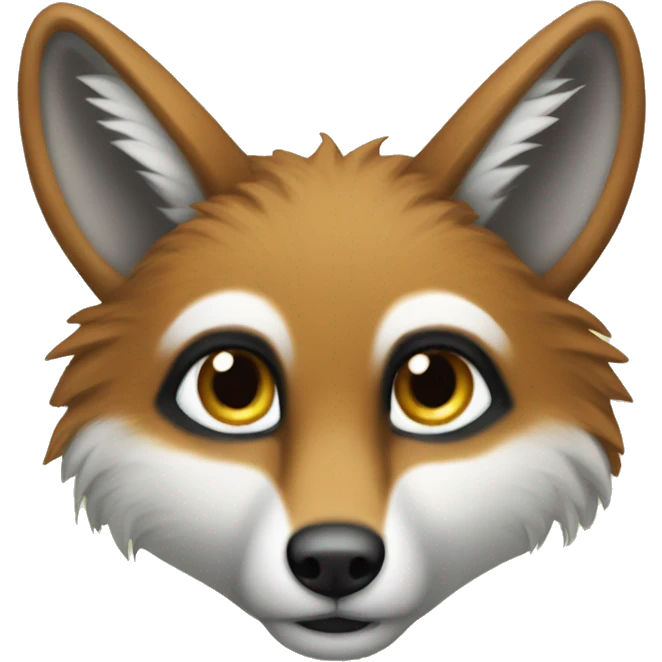 Scimmia abbraccia una volpe emoji