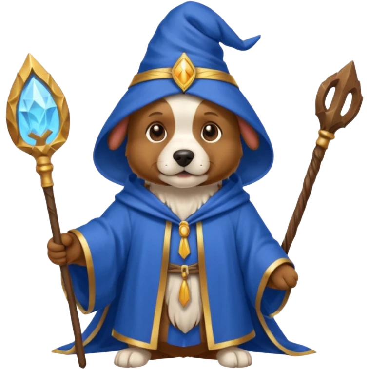 Dog wizard emoji