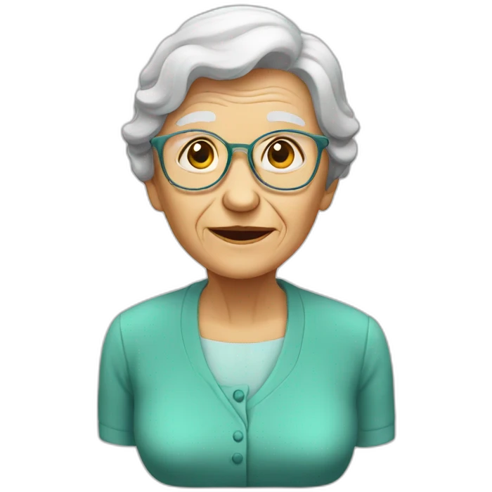 help an old lady emoji