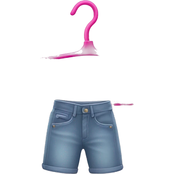 Pink laundry hanger emoji