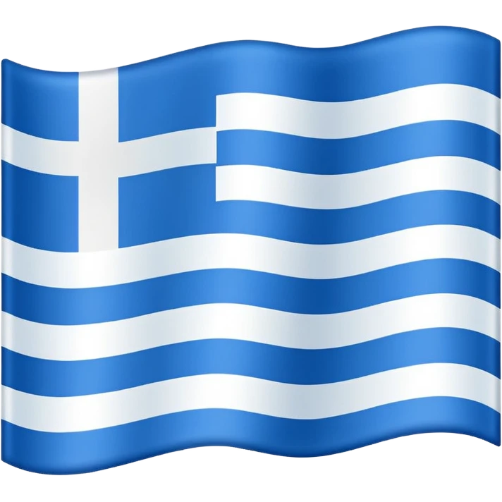 Flag with 3 horizontal lines: white, blue, white emoji