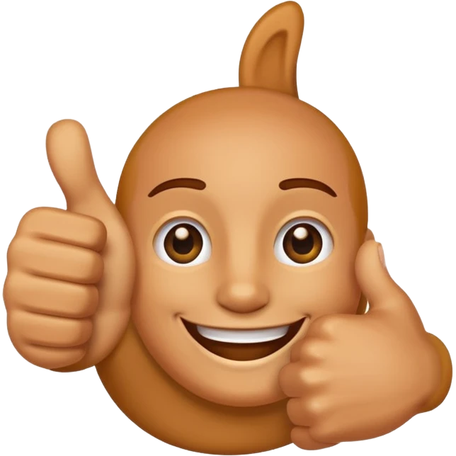 Hand with congratulations emoji