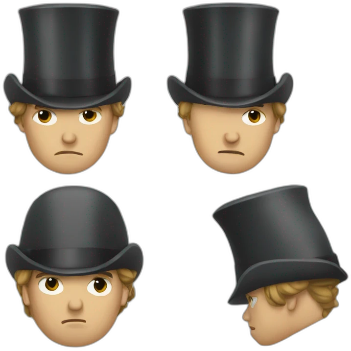 Sad napoléon emoji
