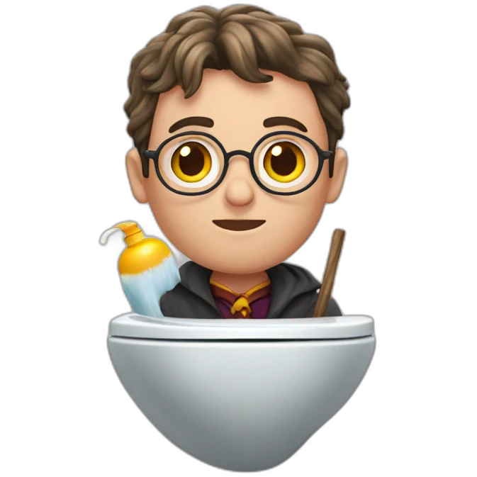 Harry Potter sur les toilette emoji
