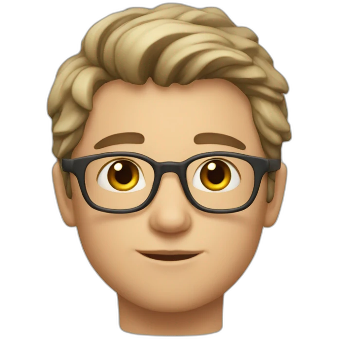 young arthur klipfel without glasses emoji