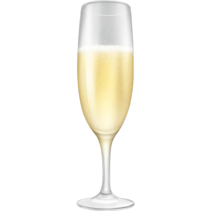 White champagne  emoji