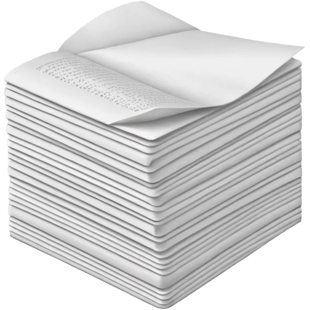 folded papers emoji