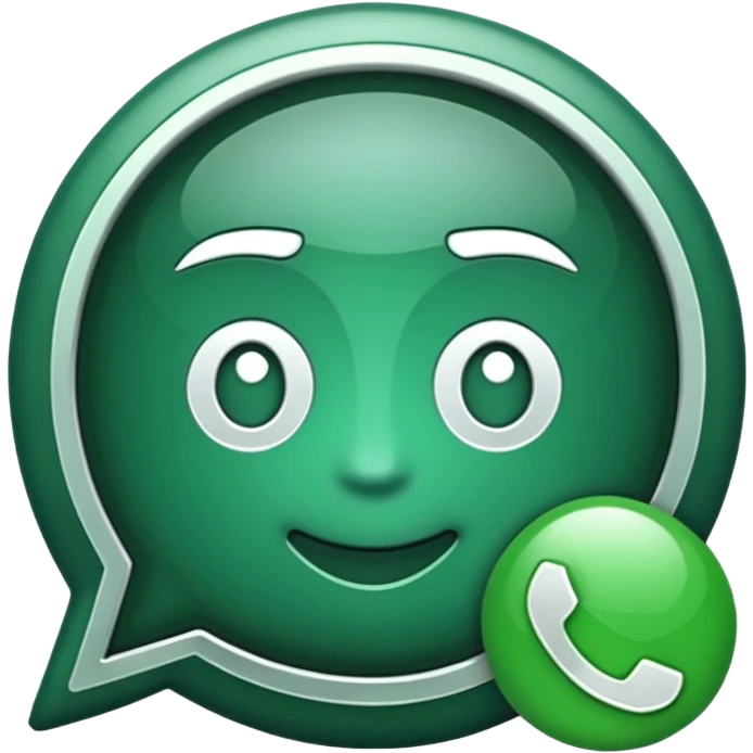 Create WhatsApp icon emoji emoji