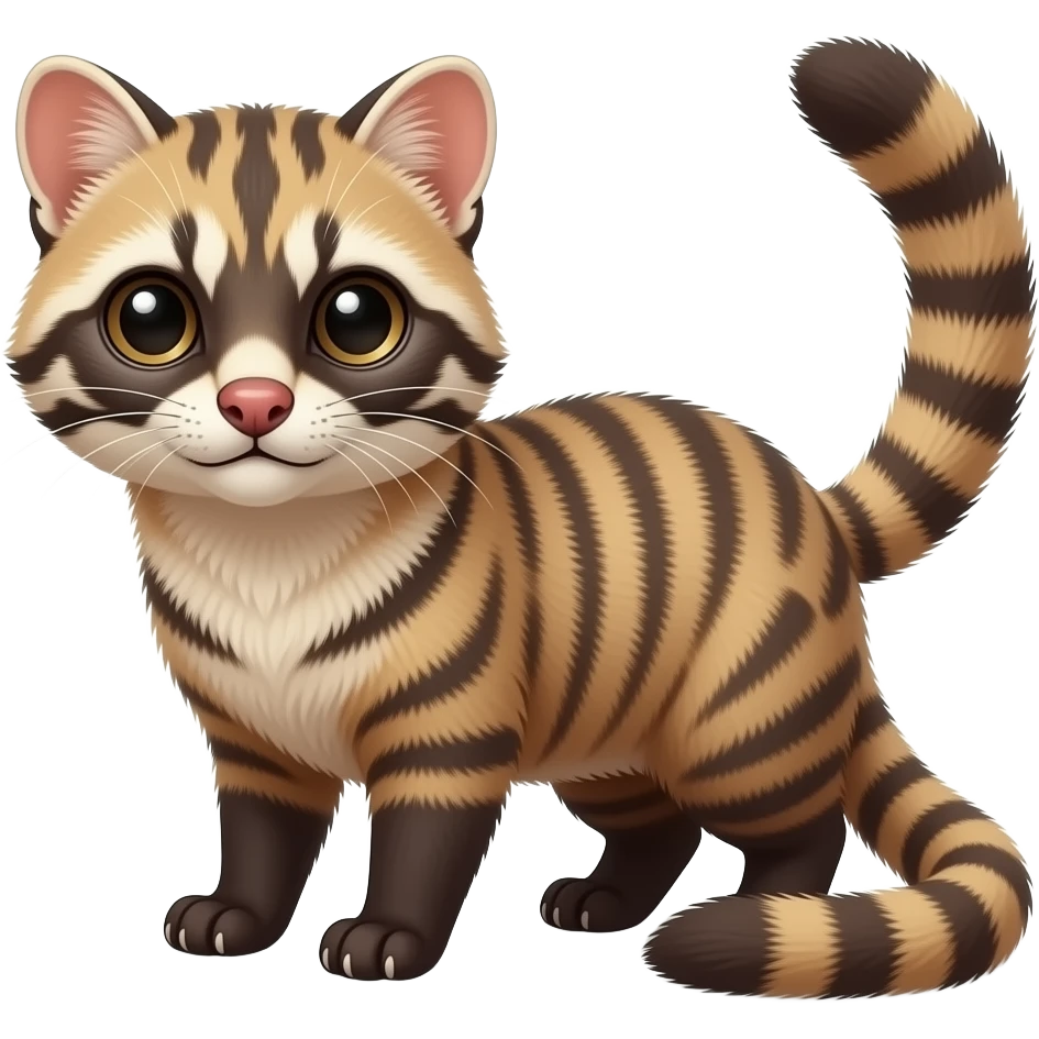 Cute realistic Ring-tailed cat-Cacomistle- emoji