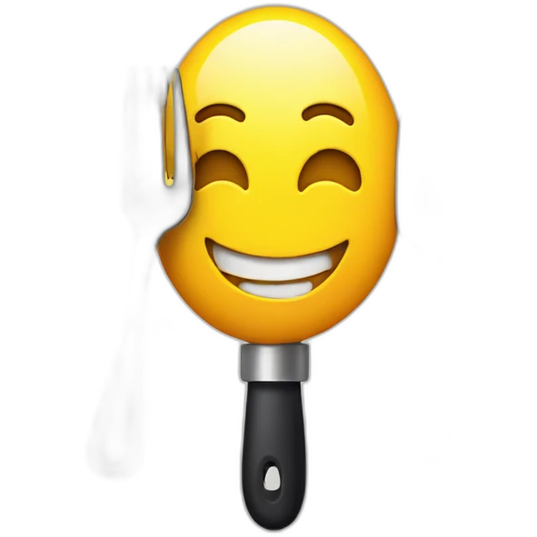 Knife smiling with a fork emoji