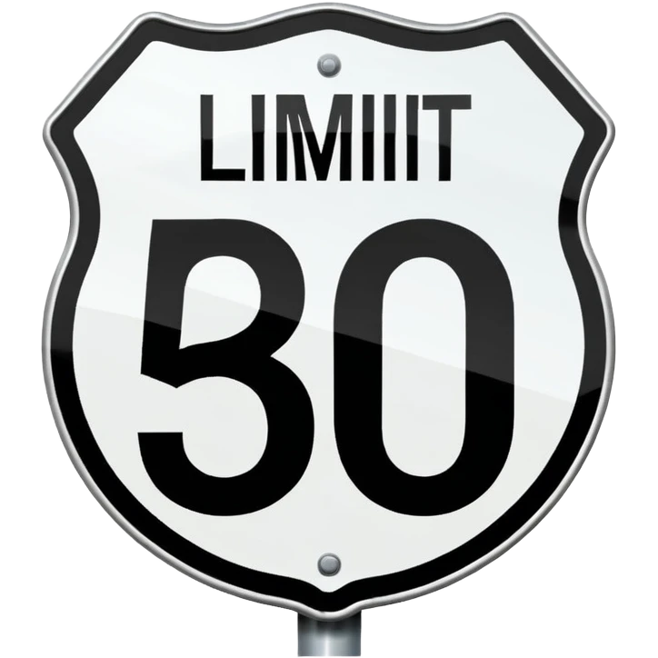 50 speed limit emoji