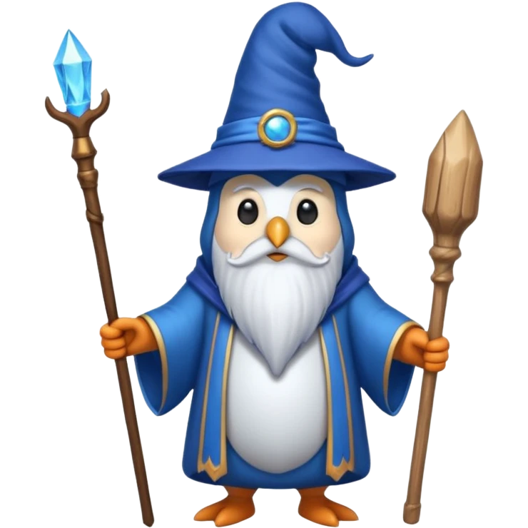 Penguin Wizard emoji