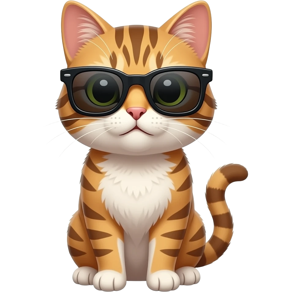 Cat wearing sunglasses emoji