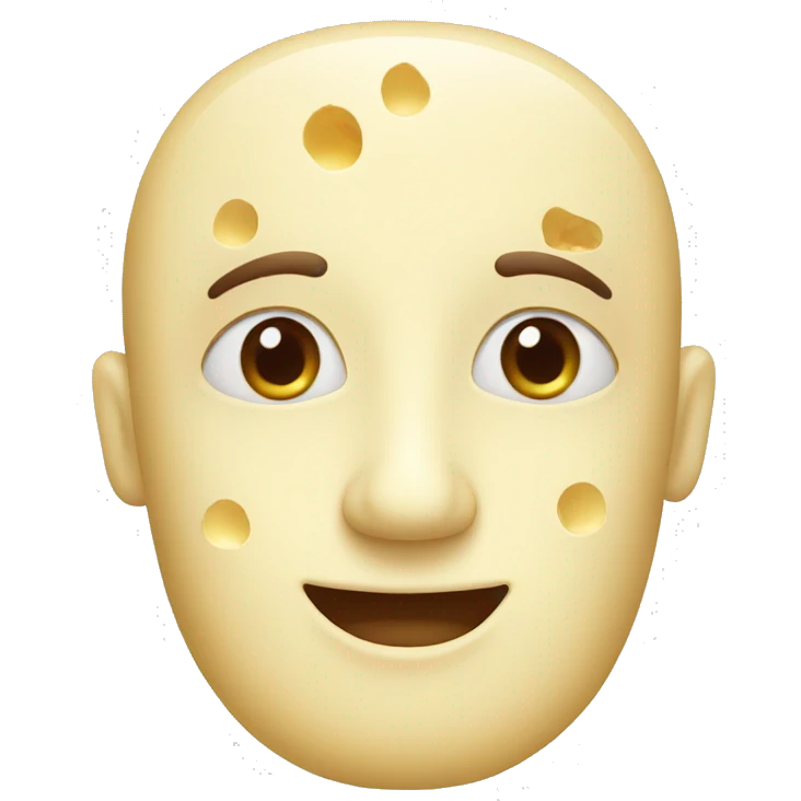 French cheese face emoji