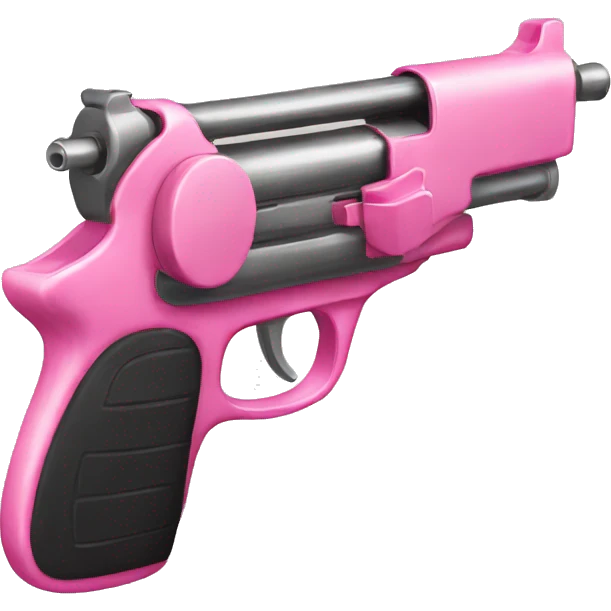 Pink gun with bow  emoji