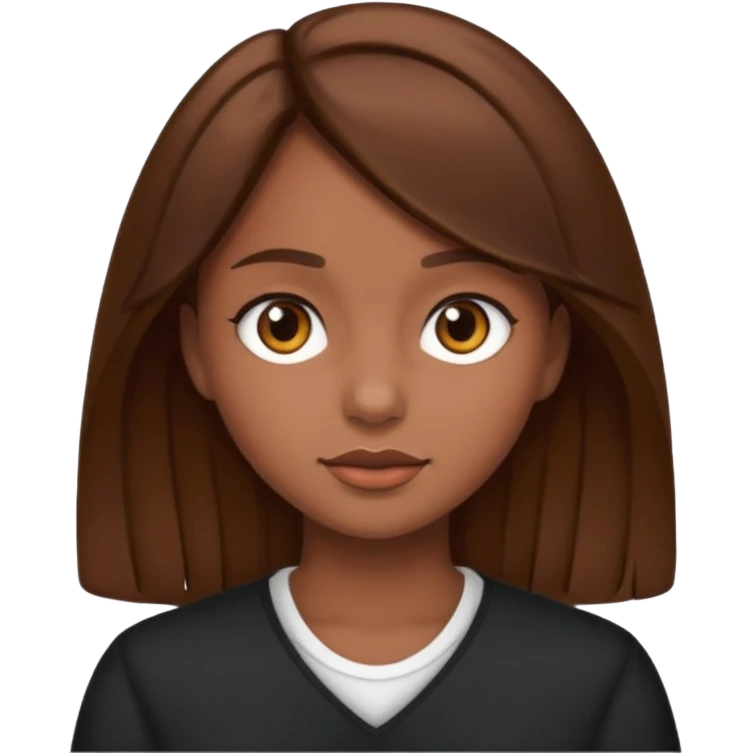 everyday life, food, work, girl, brown hair emoji