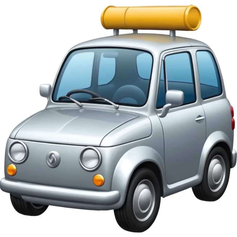 mach mir ein auto das auf einer route fährt emoji