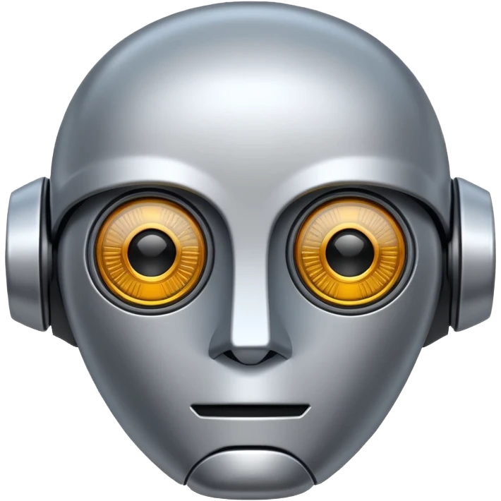 Robot face emoji