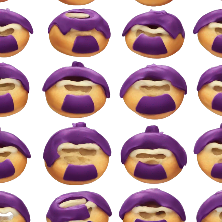 eggplant inside donut emoji