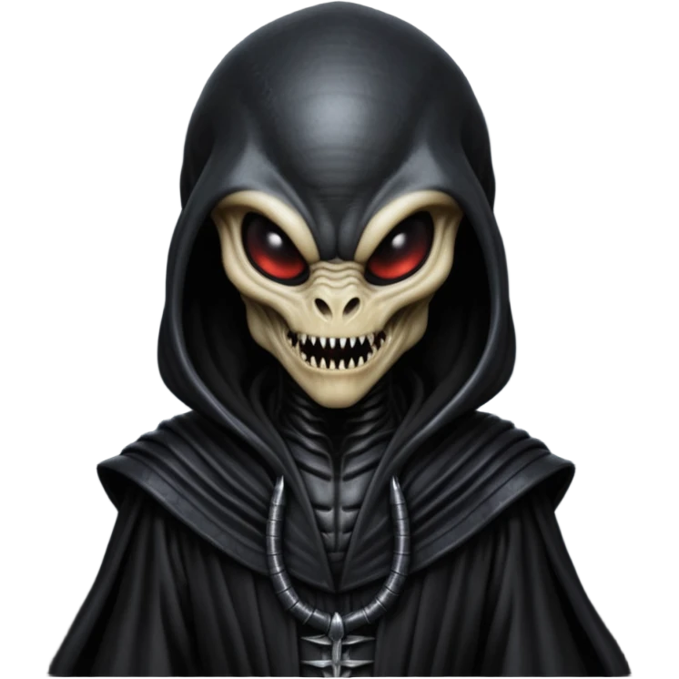 I need an emoji of a xenomorph from the alien franchise in a sith robe emoji