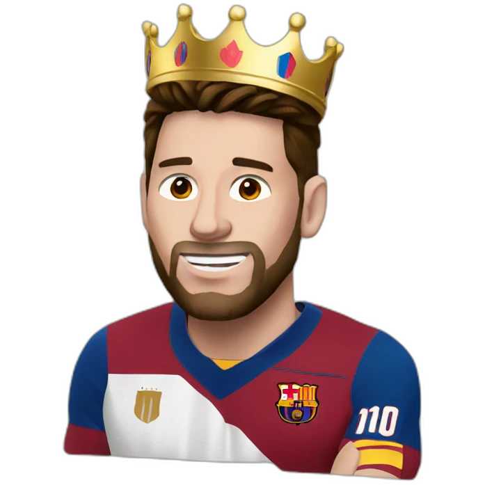 Messi King emoji