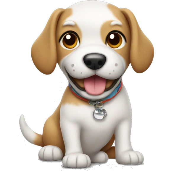 dog with a toy emoji