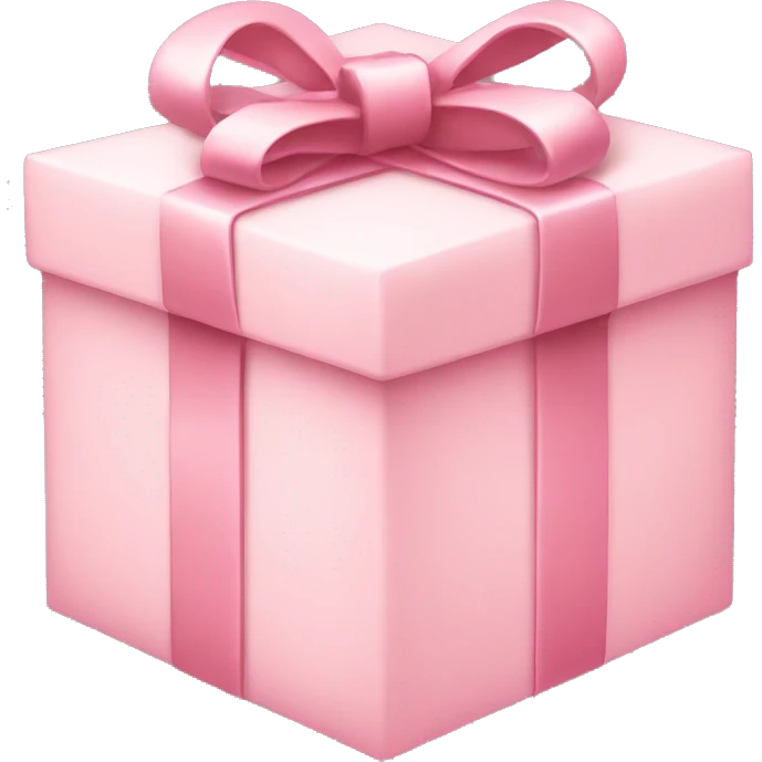 Light pink present emoji