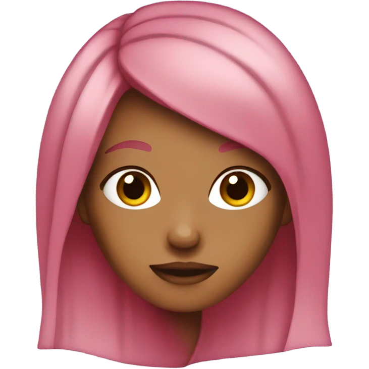 girl with dark pink hair  emoji